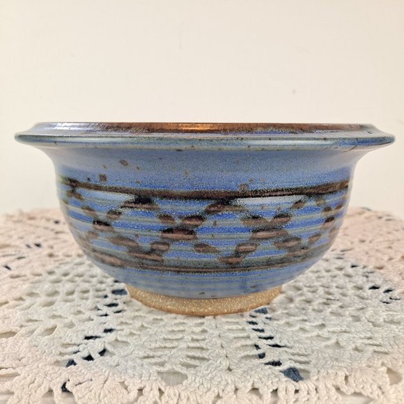 Signed Studio Stoneware Pottery Bowl - Picture 2 of 9